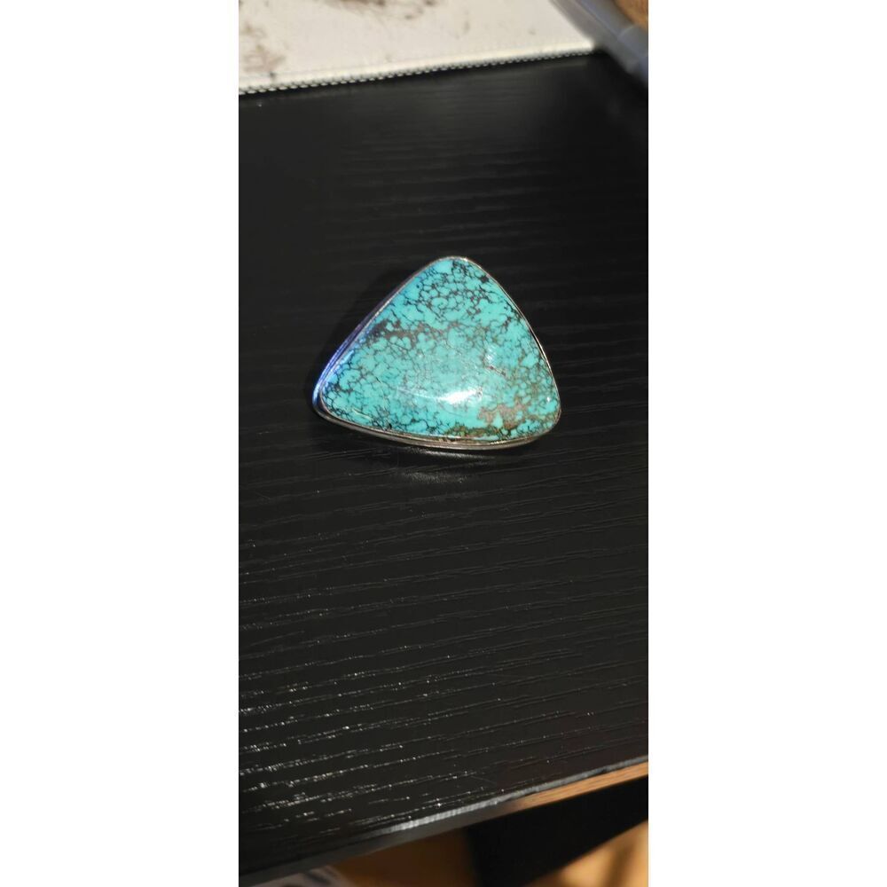 Native American Turquoise and Sterling Silver Pendant